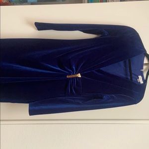 Calvin Klein Crushed Velvet Cocktail Dress